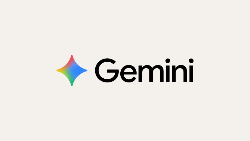 Logo de Gemini : une étoile à quatre branches en dégradé rouge, jaune, vert et bleu, suivie du mot « Gemini » en noir, sur fond clair.